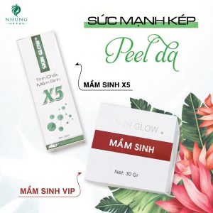 BỘ ĐÔI MẦM SINH ĐANG ‘GÂY SỐT’ GIỚI SÀNH CHĂM DA – 4 TUẦN PEEL DA TRẮNG BẬT 3 TONE MỜ SẠM NÁM